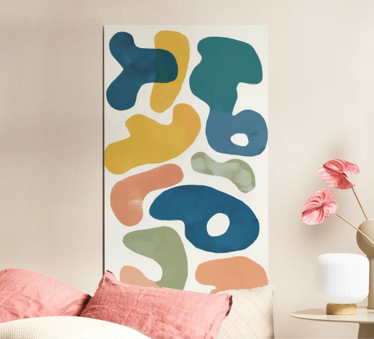 Playful Pebble Pattern poster by Veil Maya