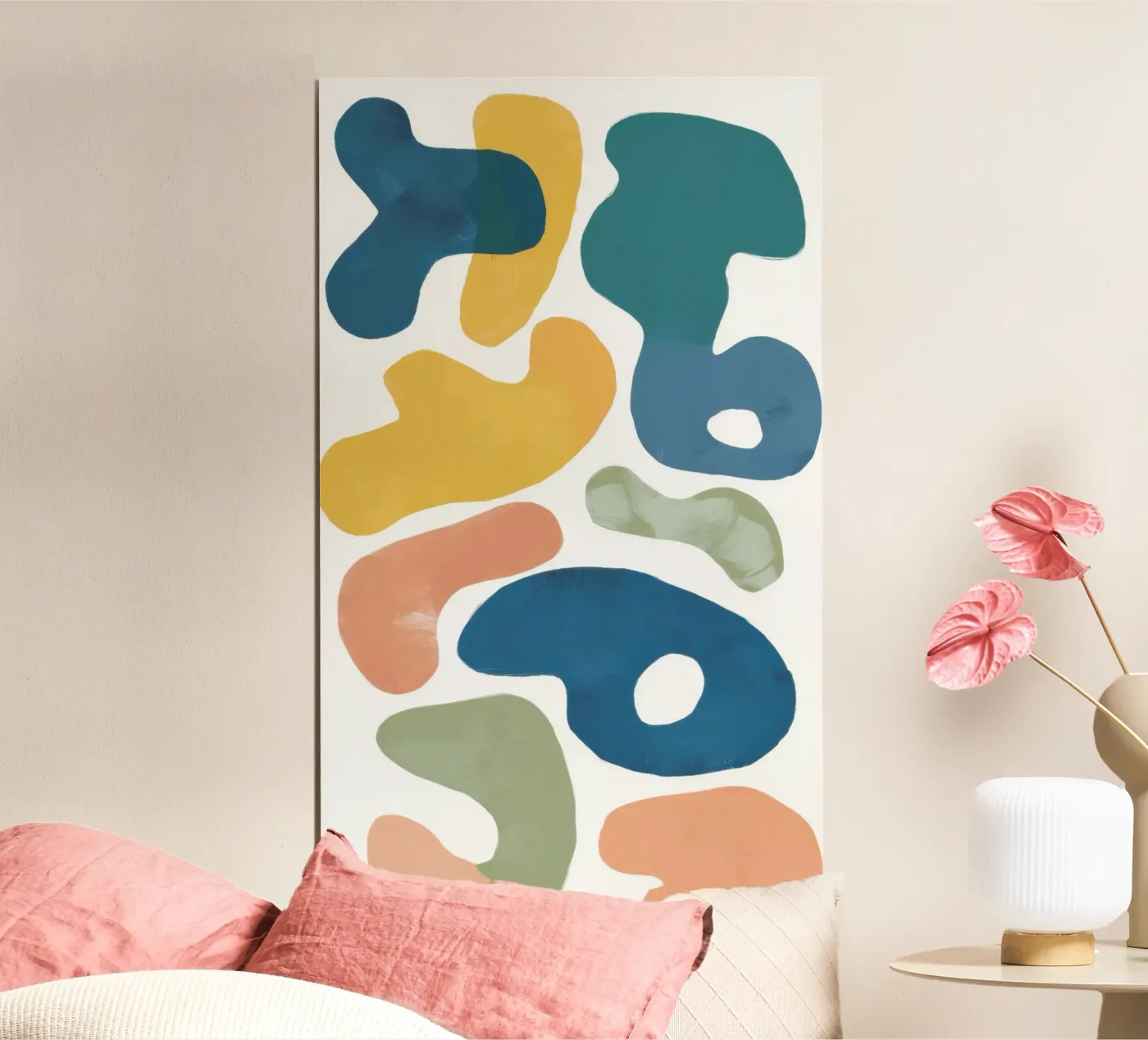 Playful Pebble Pattern poster by Veil Maya