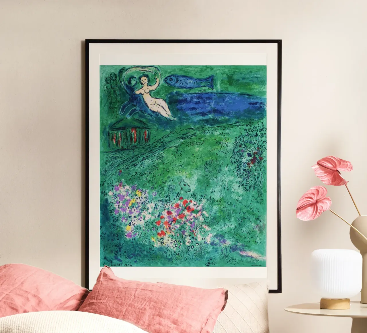 MARC CHAGALL (Après) Le verger Le verger 1973 hahnemühle de Noel Franecki