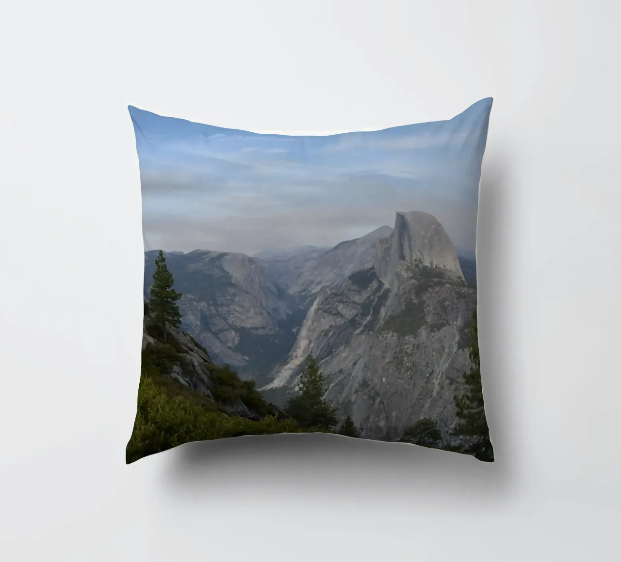 Half Dome in Yosemite National Park decorative cushion by byrieneke