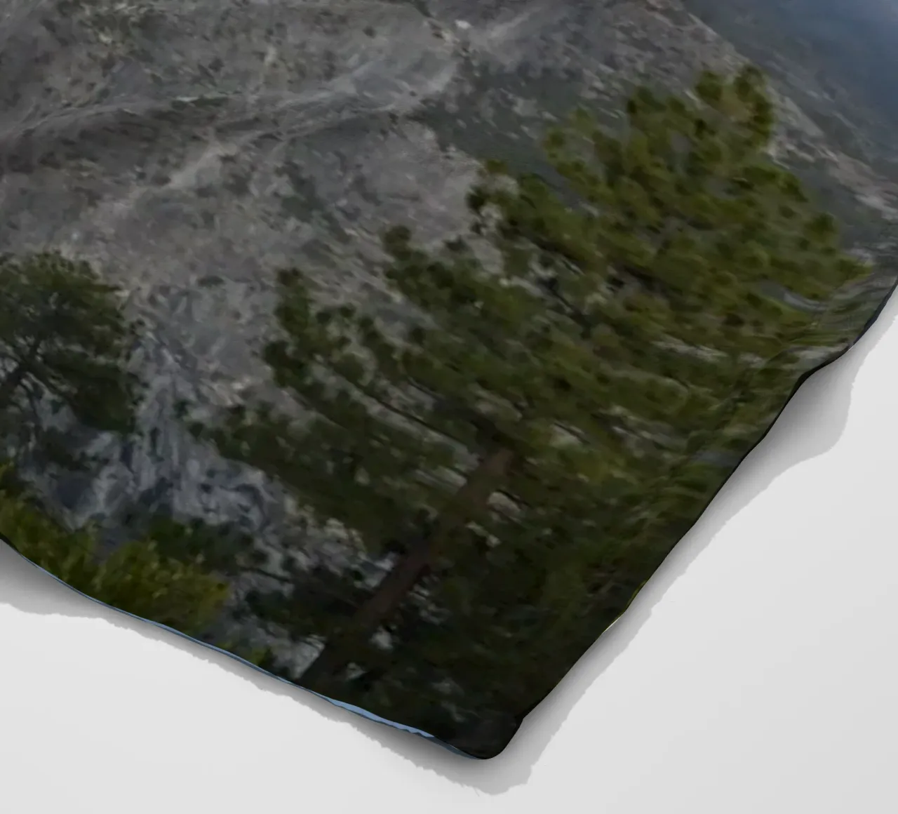 Half Dome in Yosemite National Park fleece blanket by byrieneke