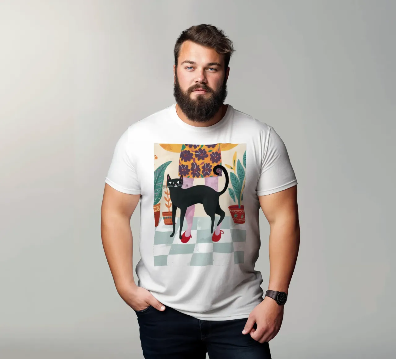Musa felina Boho t-shirt da Prism Ritual