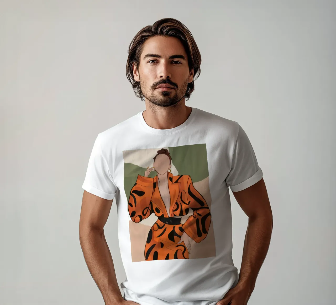 Fierce in stampa tigrata t-shirt da Flock Reverie