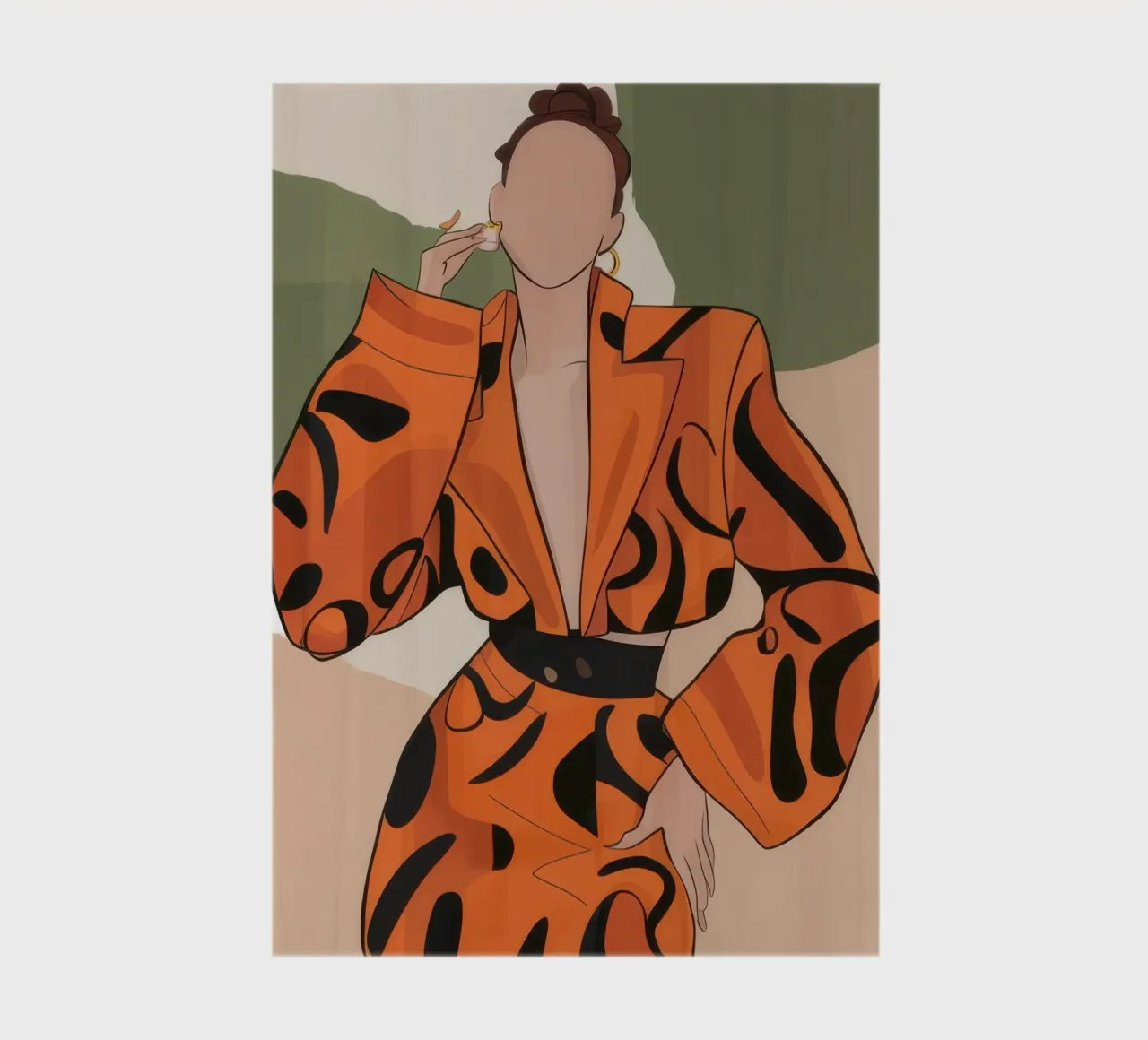 Fierce in Tiger Print notebook by Flock Reverie