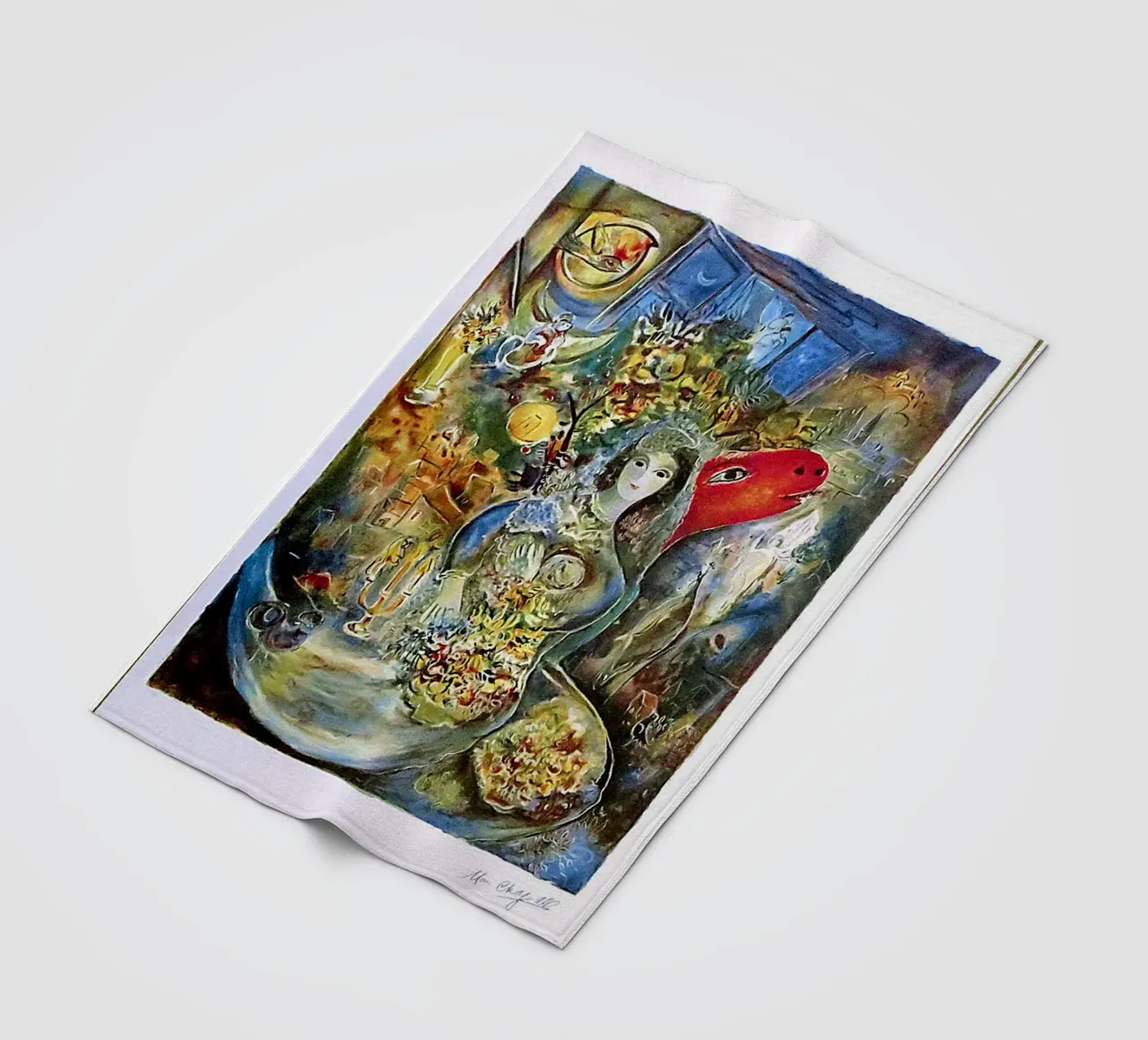 Marc Chagall BELLA Facsimile coperta in pile da Noel Franecki