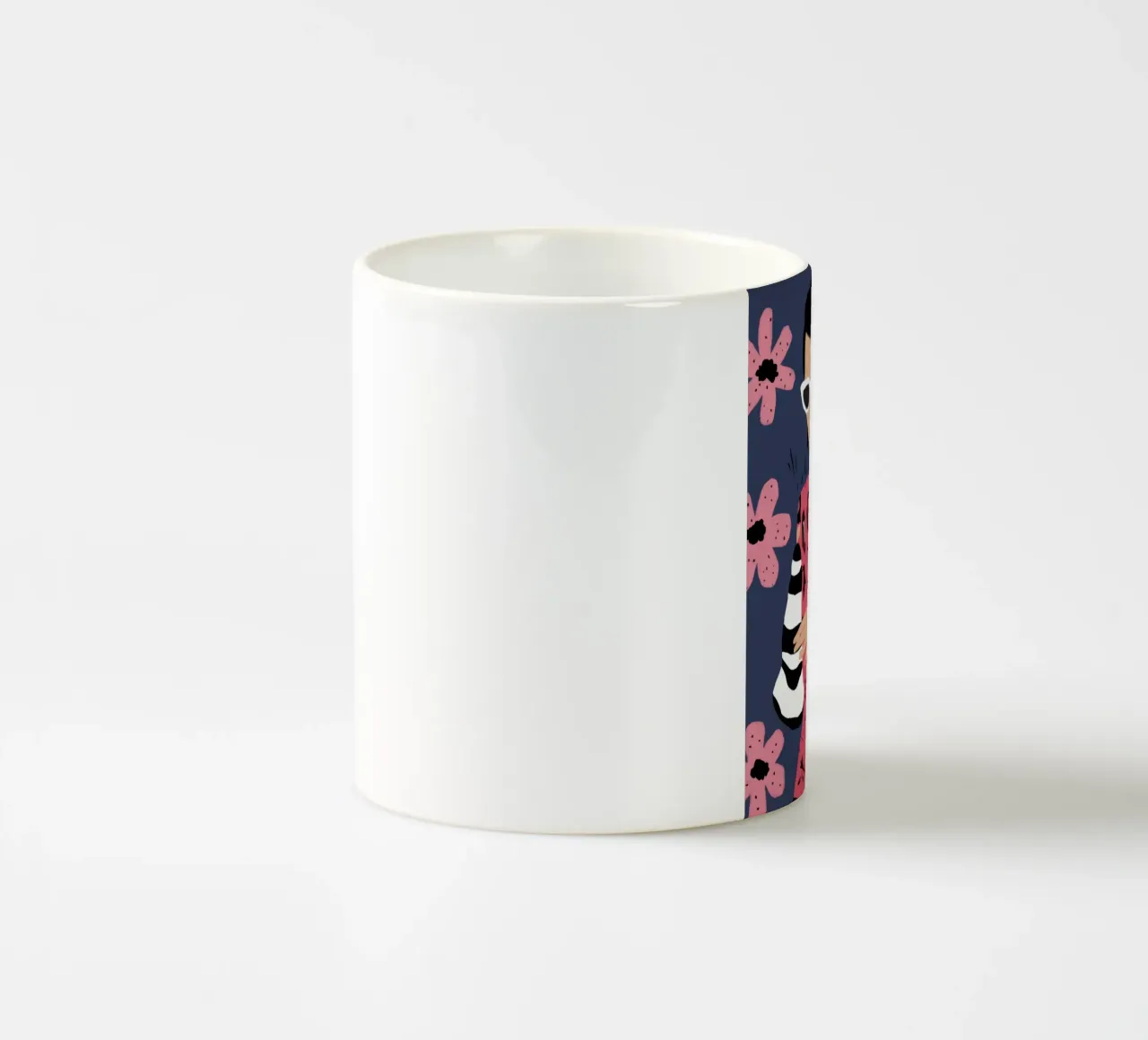 Vogue floreale felino tazza in ceramica da Prism Ritual