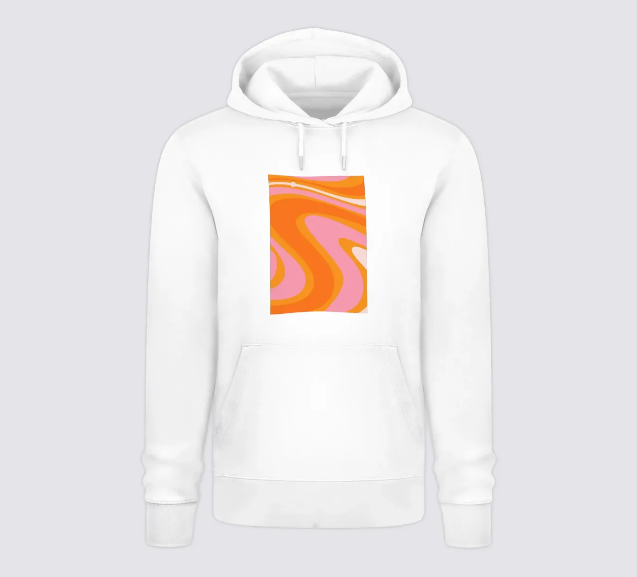 Vibrant Wavy Retro Pattern hoodie by The Art Club