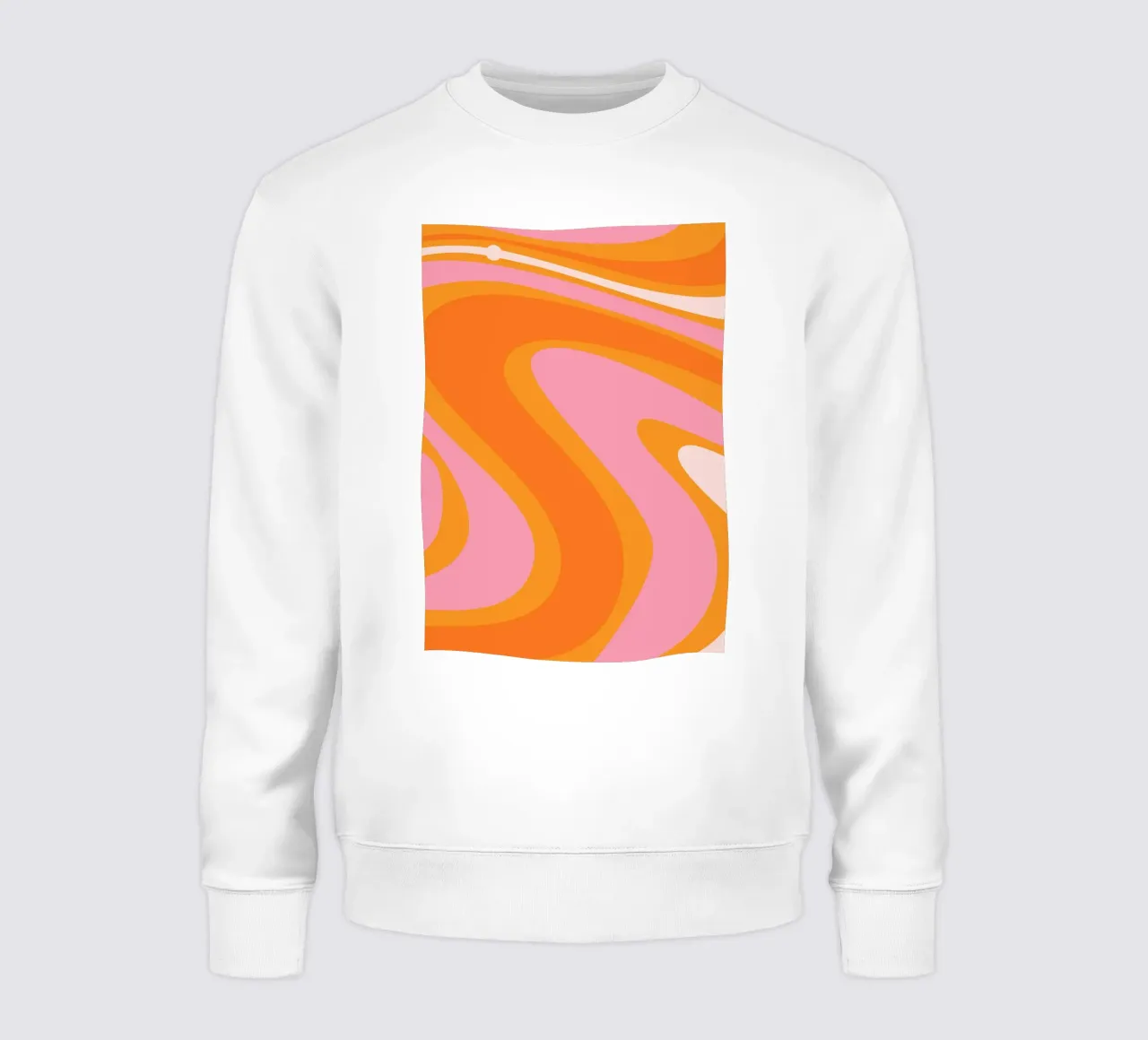Vibrant Wavy Retro Pattern sweatshirt by The Art Club
