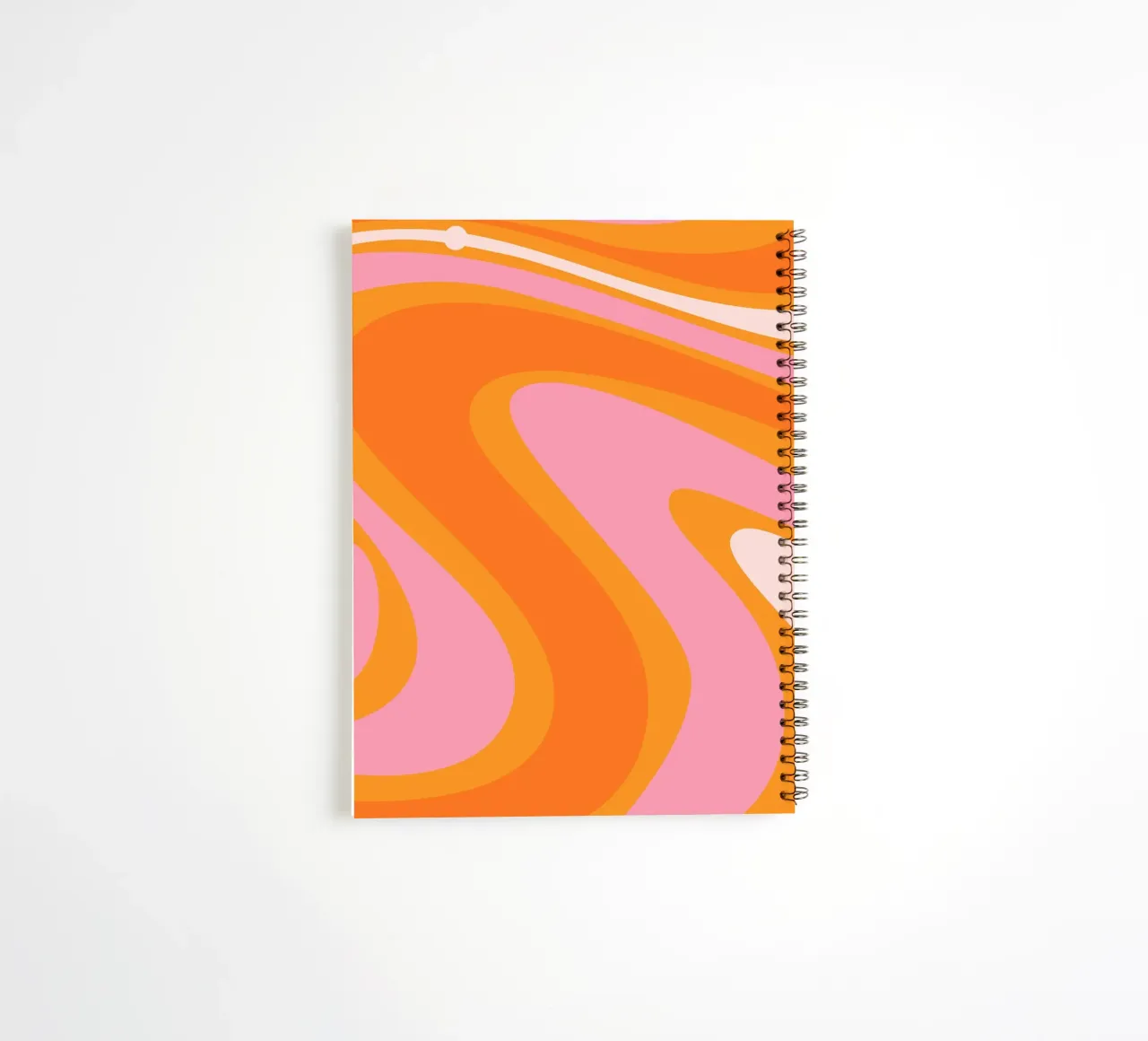 Vibrant Wavy Retro Pattern spiral notebook by The Art Club