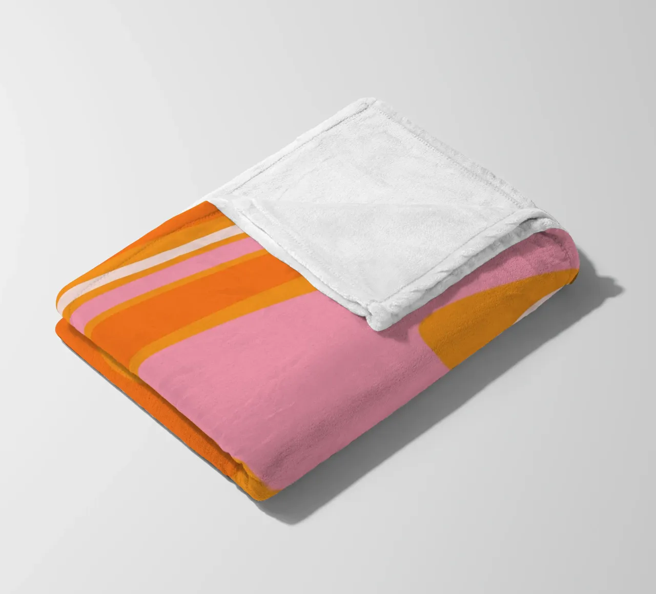 Vibrant Wavy Retro Pattern fleece blanket by The Art Club