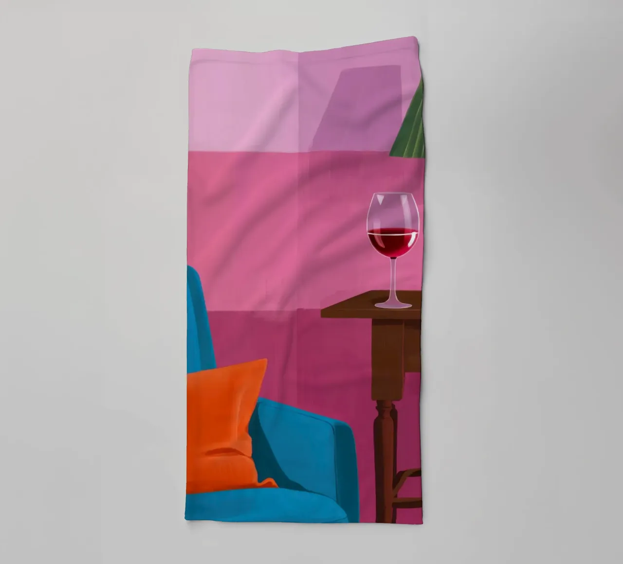 Abendwein Einsamkeit Handtuch von Veil Maya