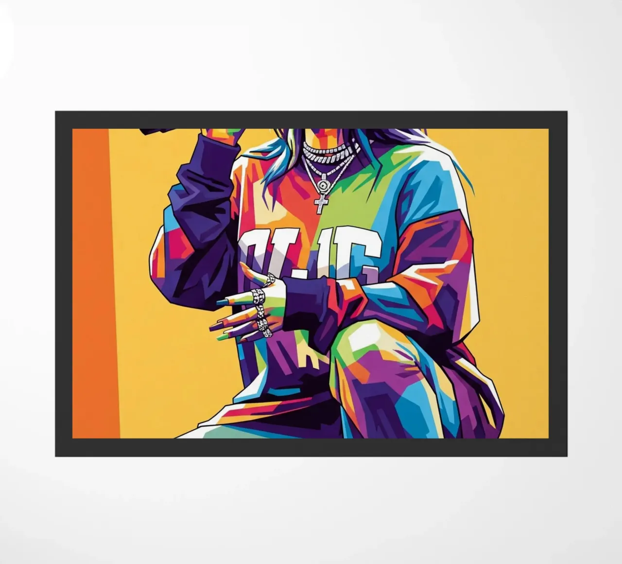 Billie Eilish WPAP art style zerbino da Hantamrata