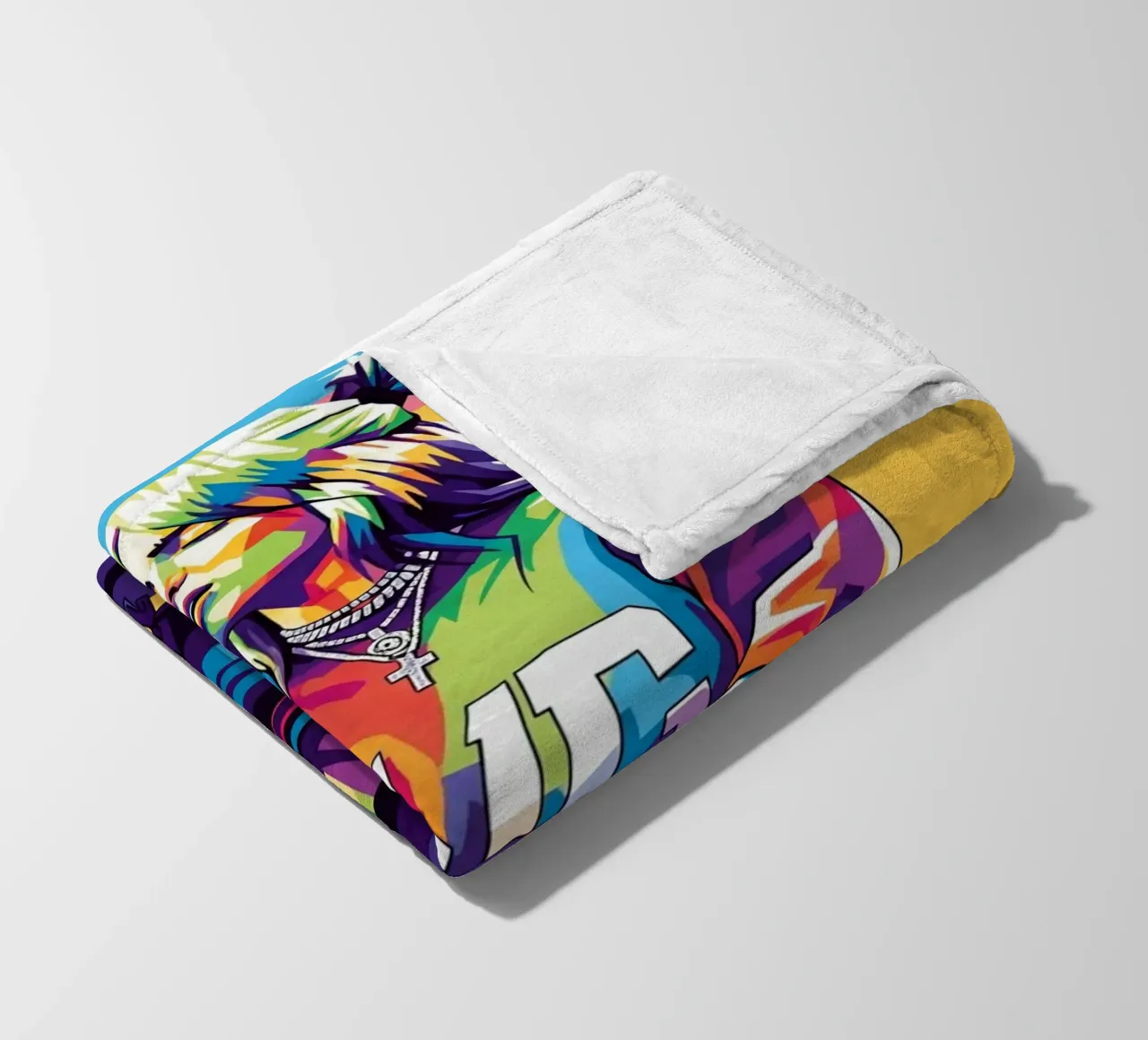 Billie Eilish WPAP art style coperta in pile da Hantamrata