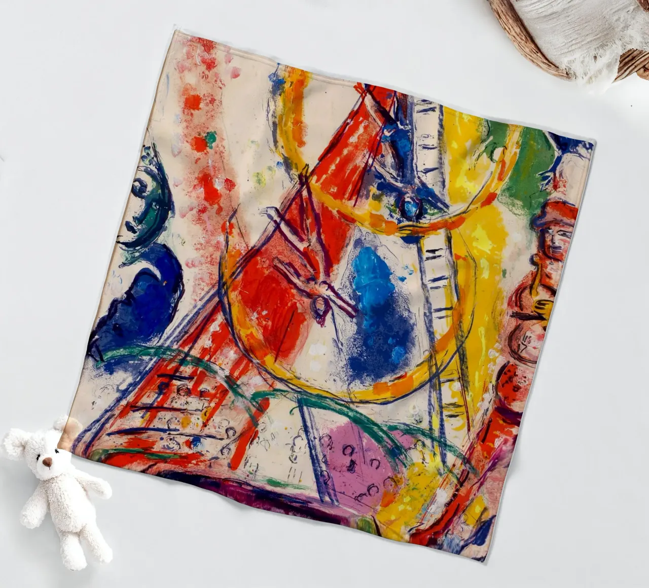 Circo di Marc Chagall 1967 coperta in pile da Noel Franecki