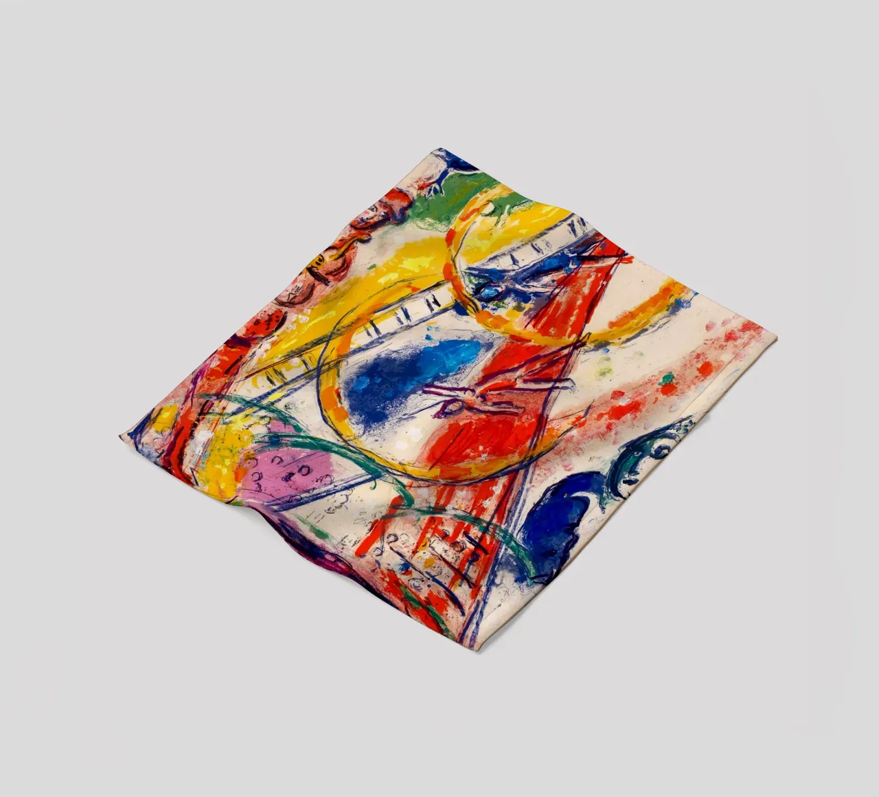 Circo di Marc Chagall 1967 coperta in pile da Noel Franecki