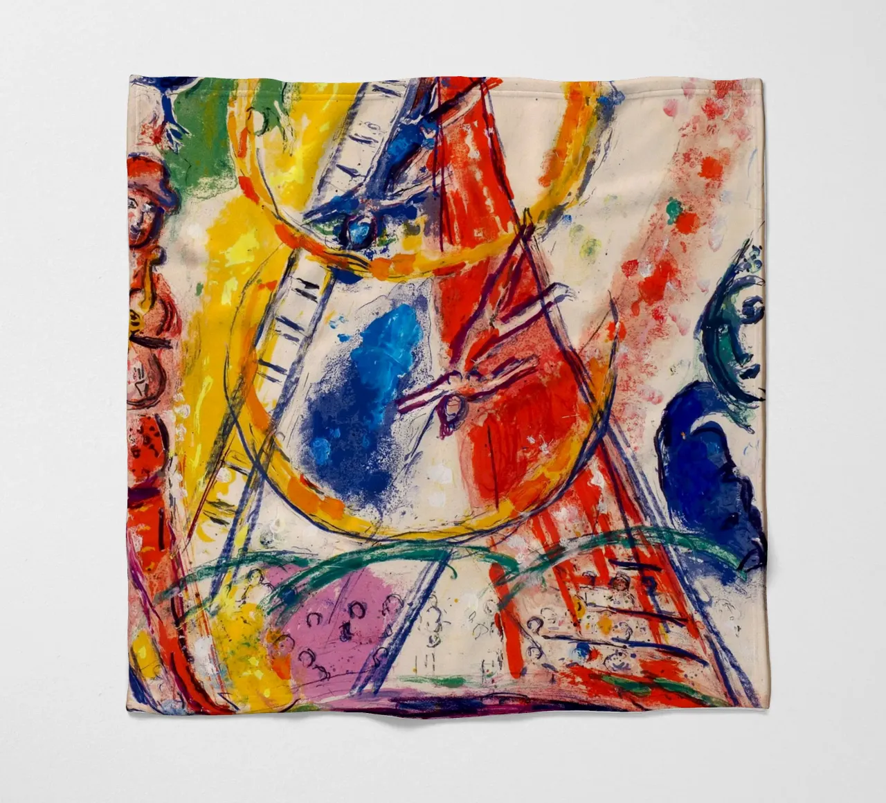 Circo di Marc Chagall 1967 coperta in pile da Noel Franecki
