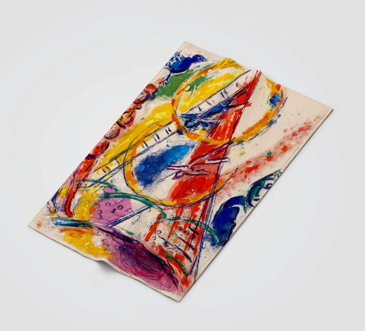 Circo di Marc Chagall 1967 coperta in pile da Noel Franecki