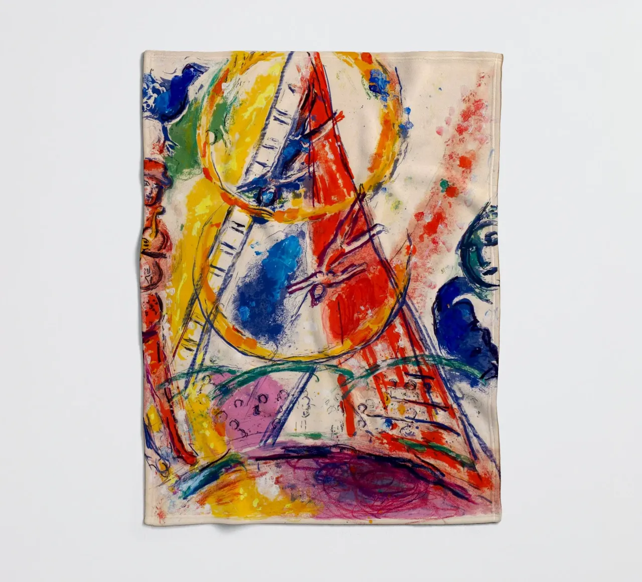 Circo di Marc Chagall 1967 coperta in pile da Noel Franecki