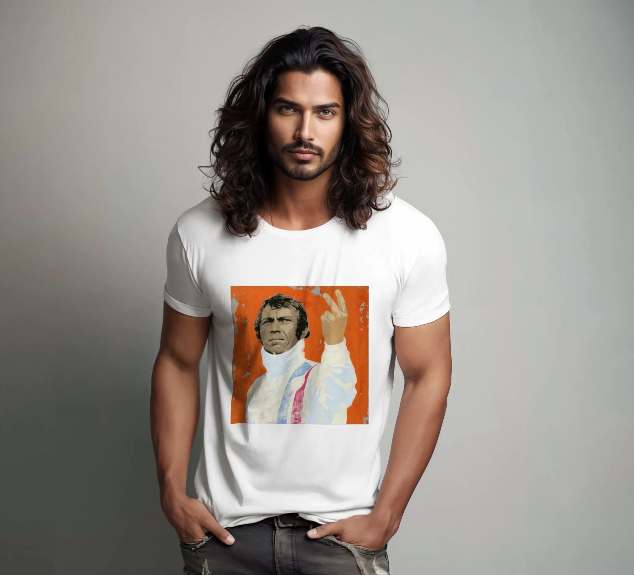 Steve McQueen t-shirt da Andy Bridge