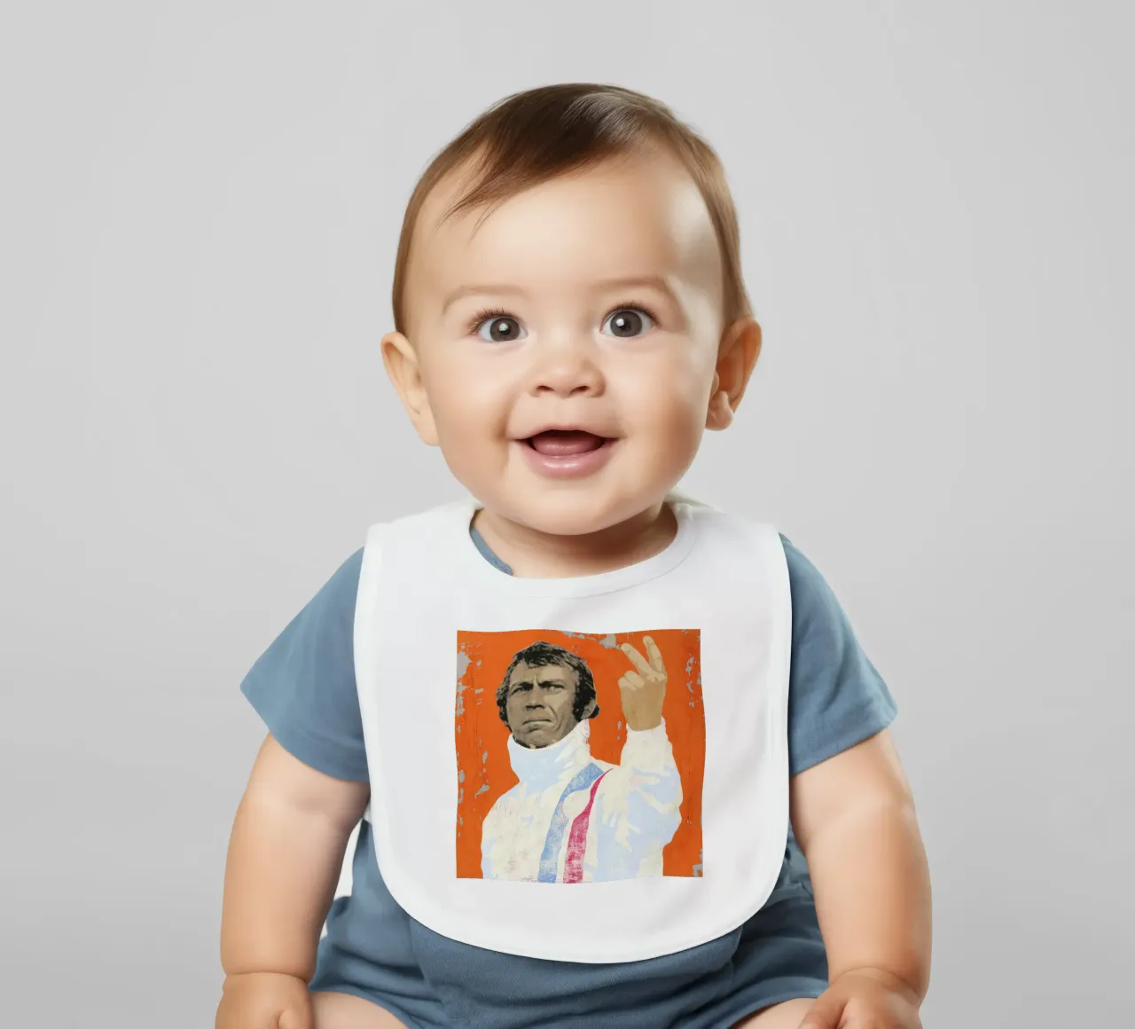 Steve McQueen bavaglino da Andy Bridge