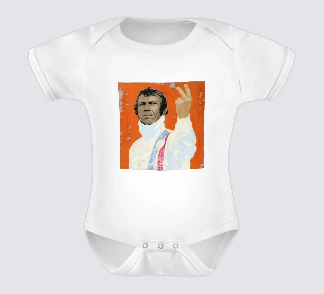 Steve McQueen body neonato maniche corte da Andy Bridge