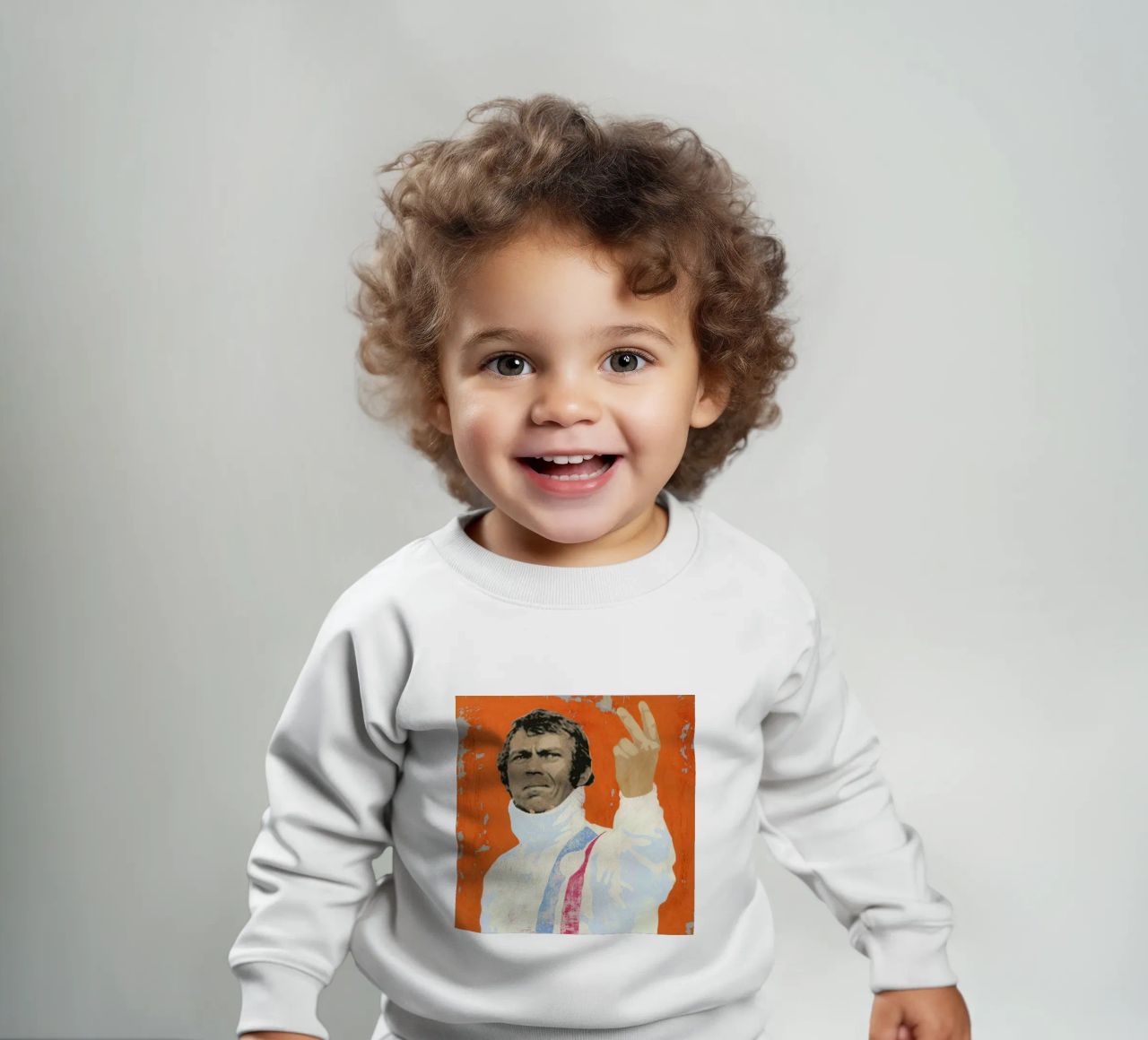 Steve McQueen felpa neonato da Andy Bridge