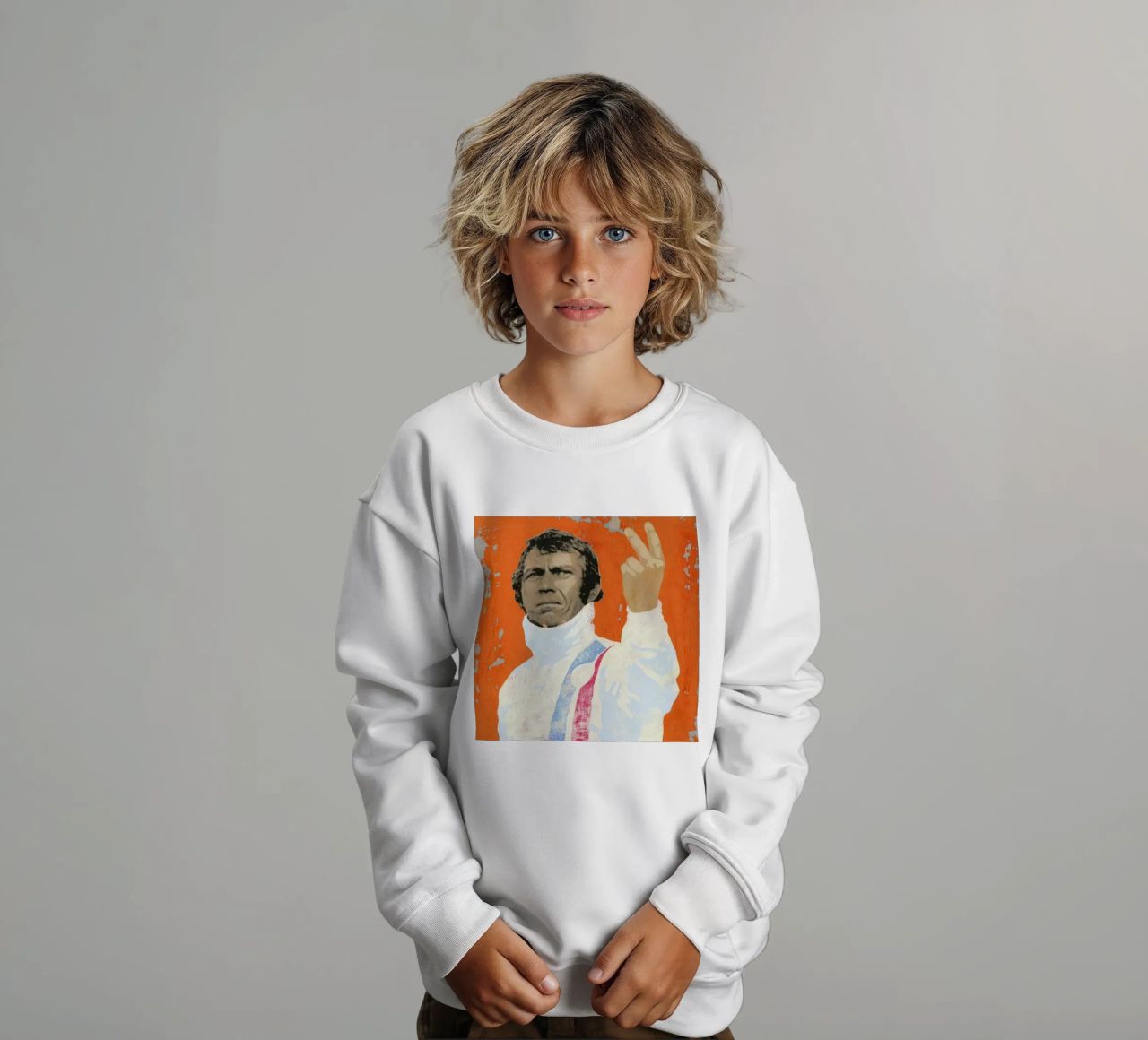 Steve McQueen felpa bambino da Andy Bridge