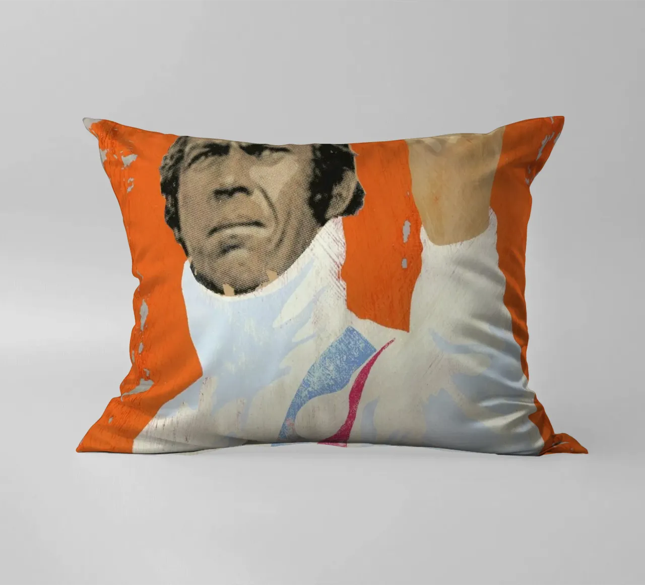 Steve McQueen cojín de Andy Bridge