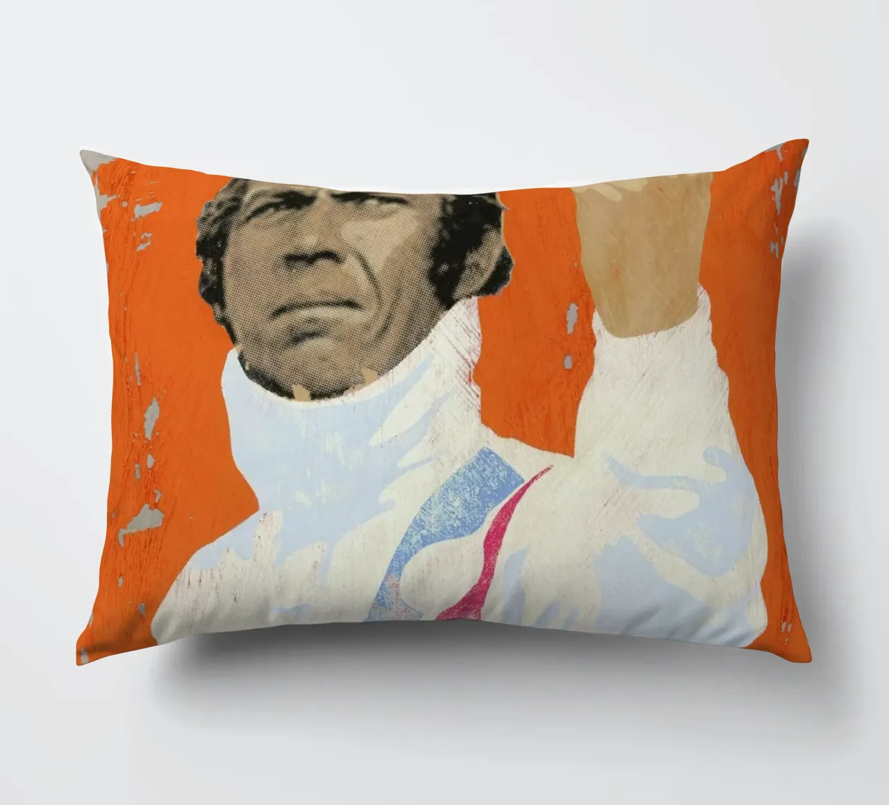 Steve McQueen cojín de Andy Bridge