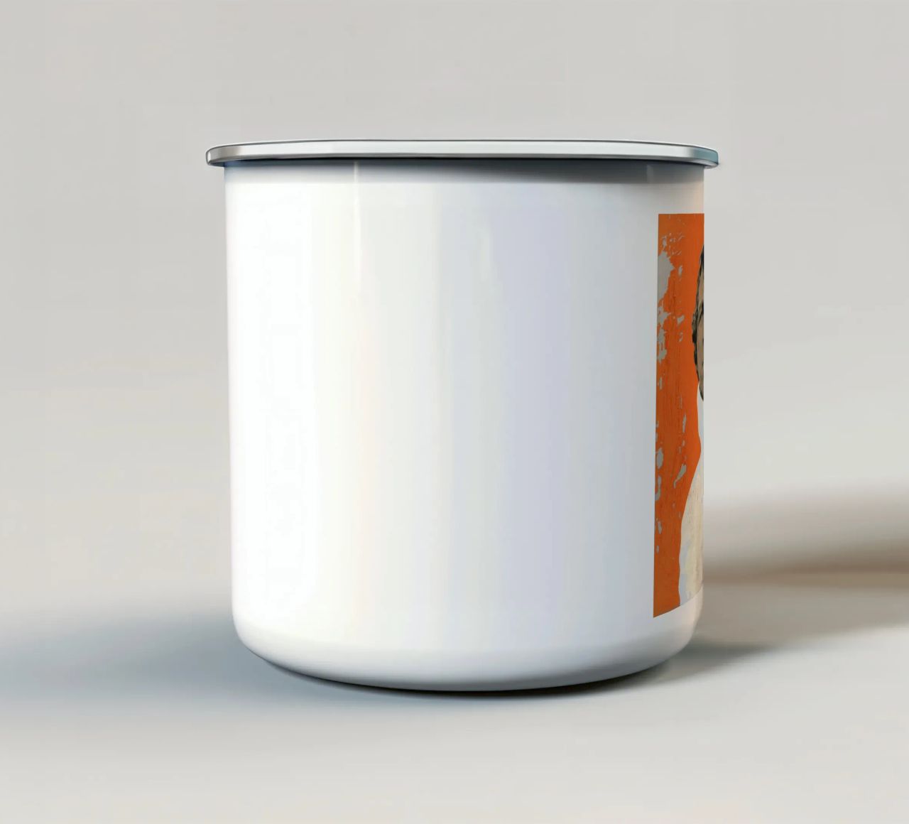 Steve McQueen tazza in smalto da Andy Bridge