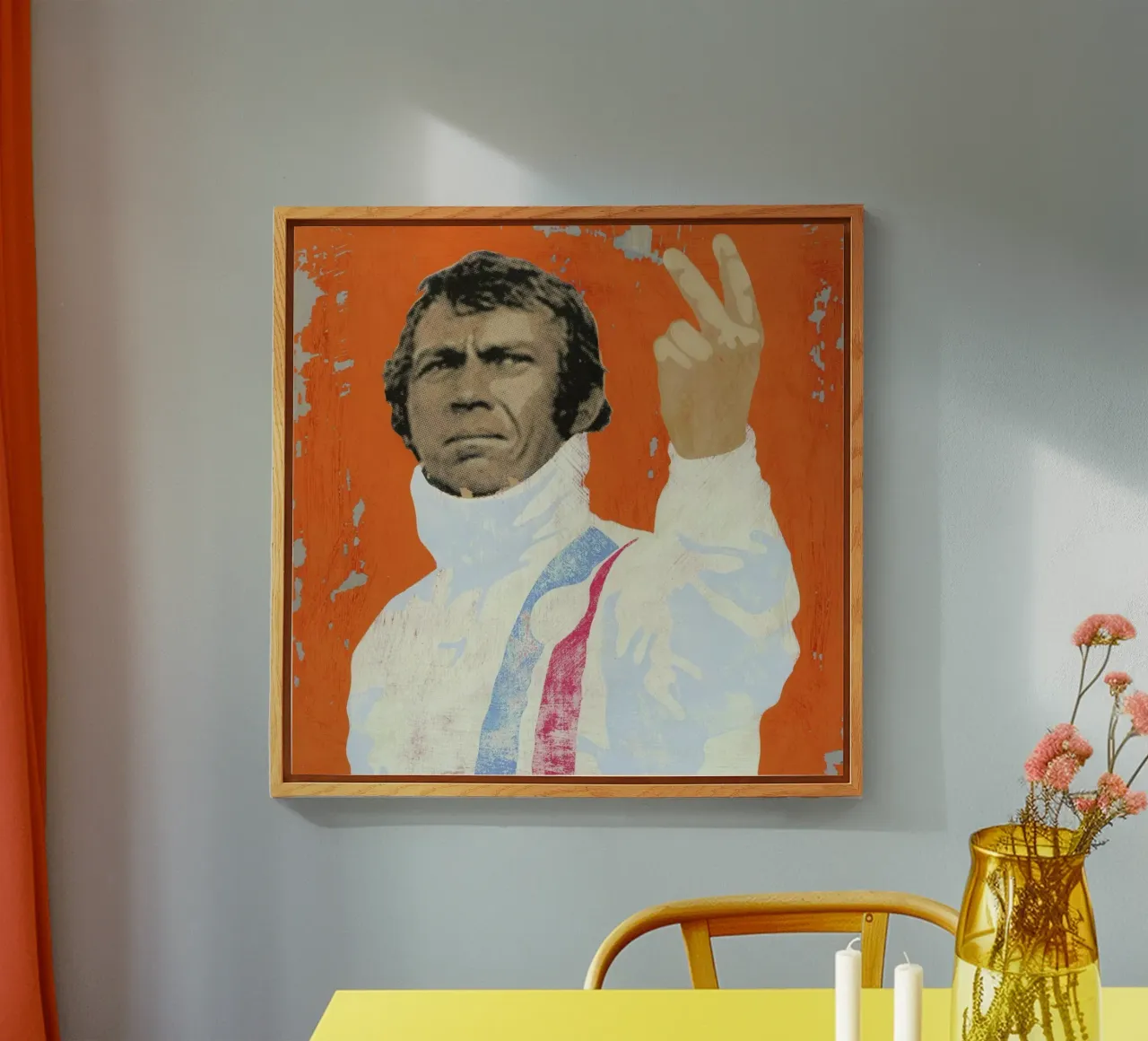 Steve McQueen Acryl-Glas von Andy Bridge