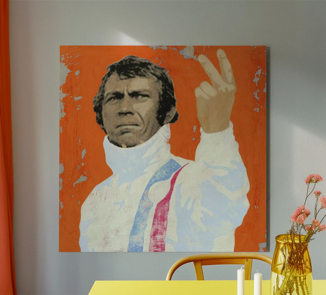 Steve McQueen alluminio dibond da Andy Bridge