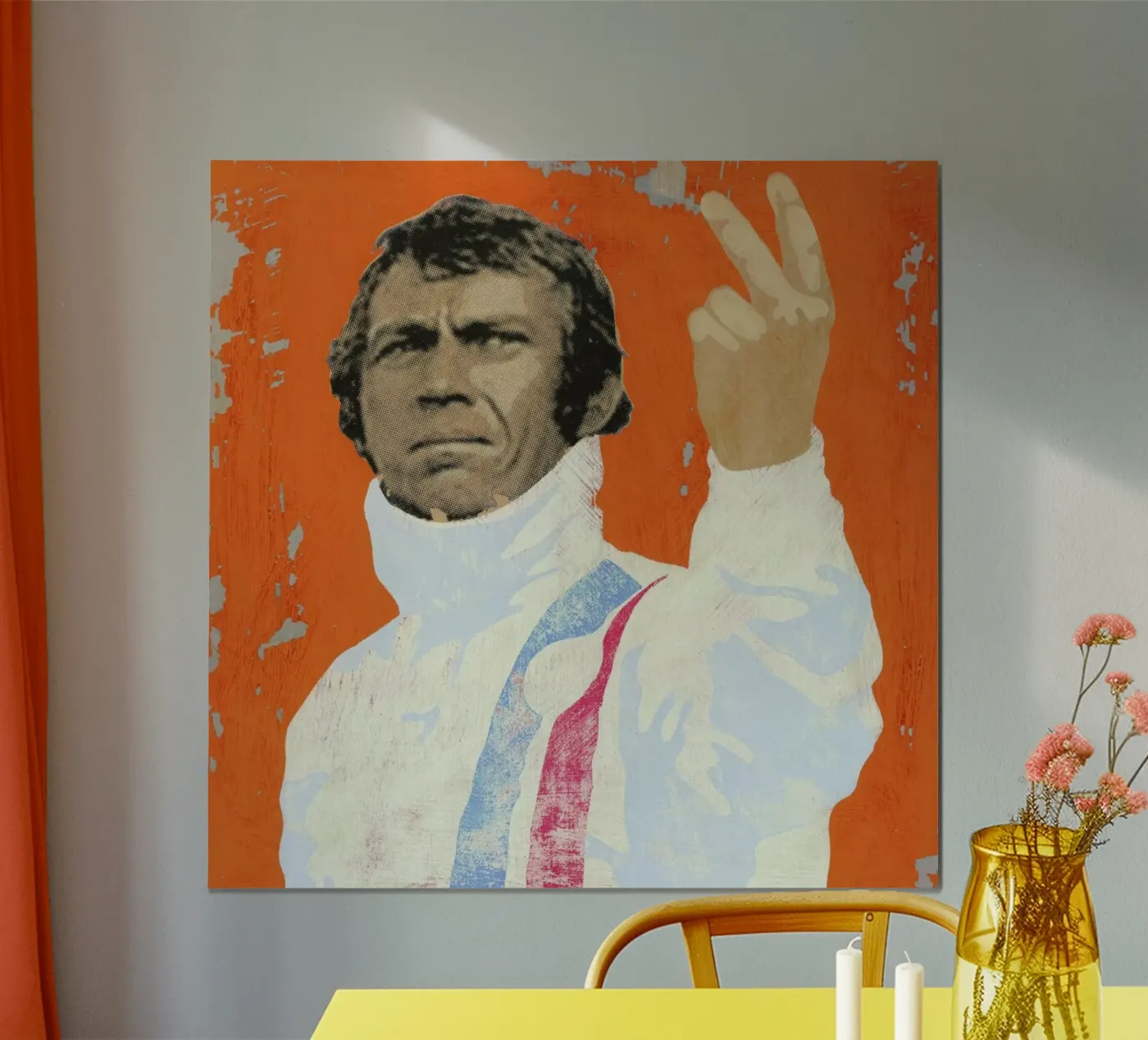 Steve McQueen poster van Andy Bridge