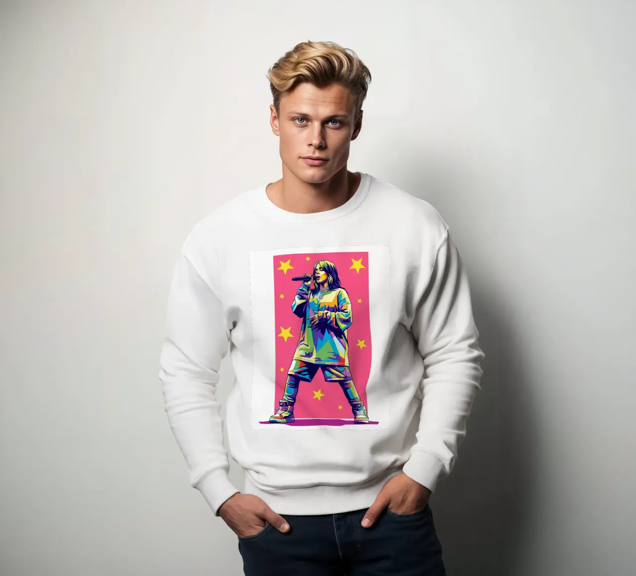 Billie Eilish style felpa da Hantamrata