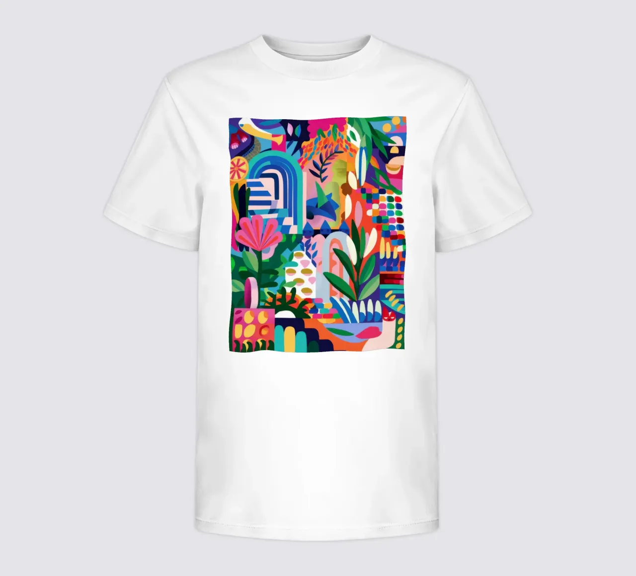Abstract Urban Jungle kids t-shirt by Veil Maya