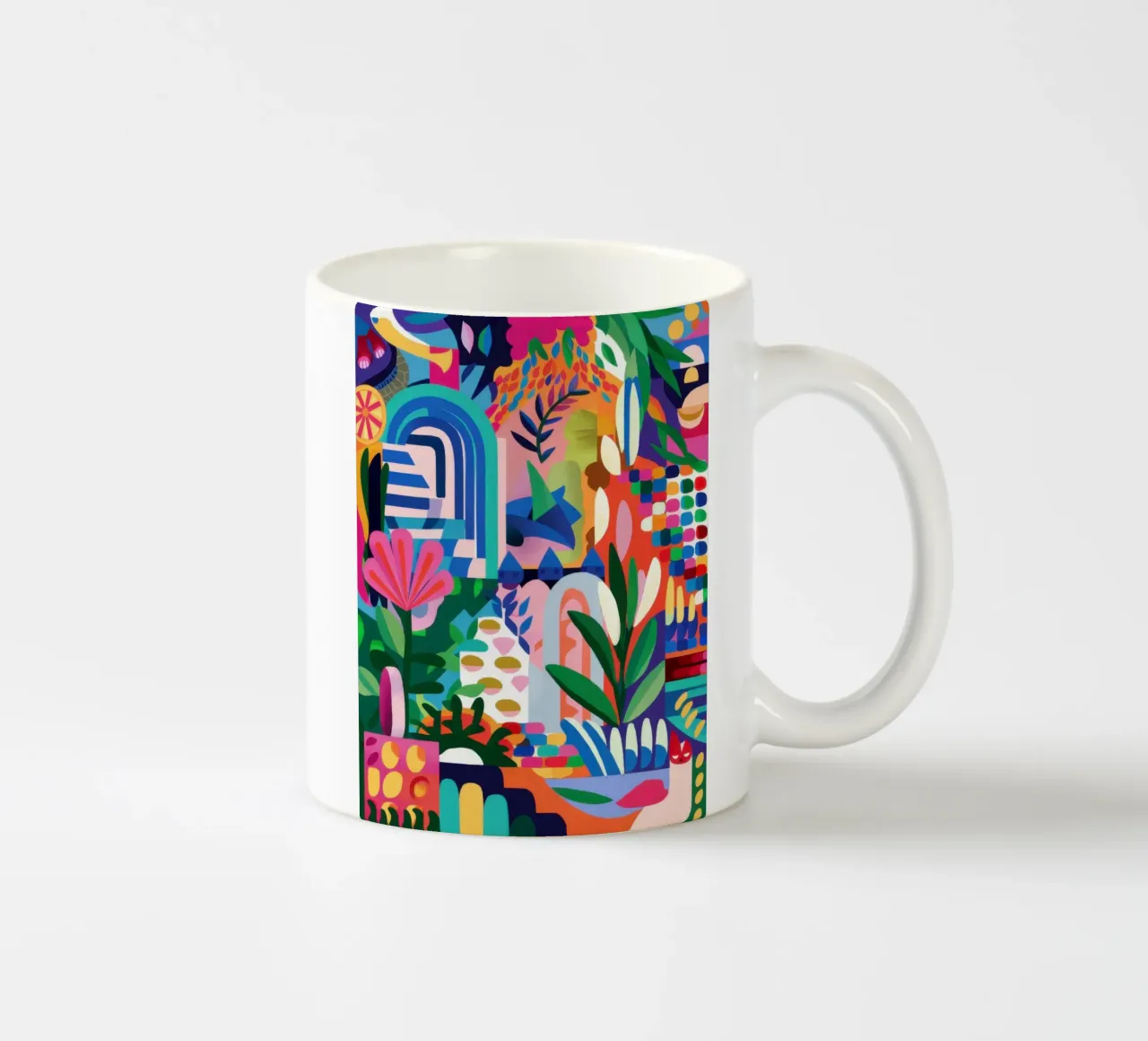 Giungla urbana astratta tazza in ceramica da Veil Maya
