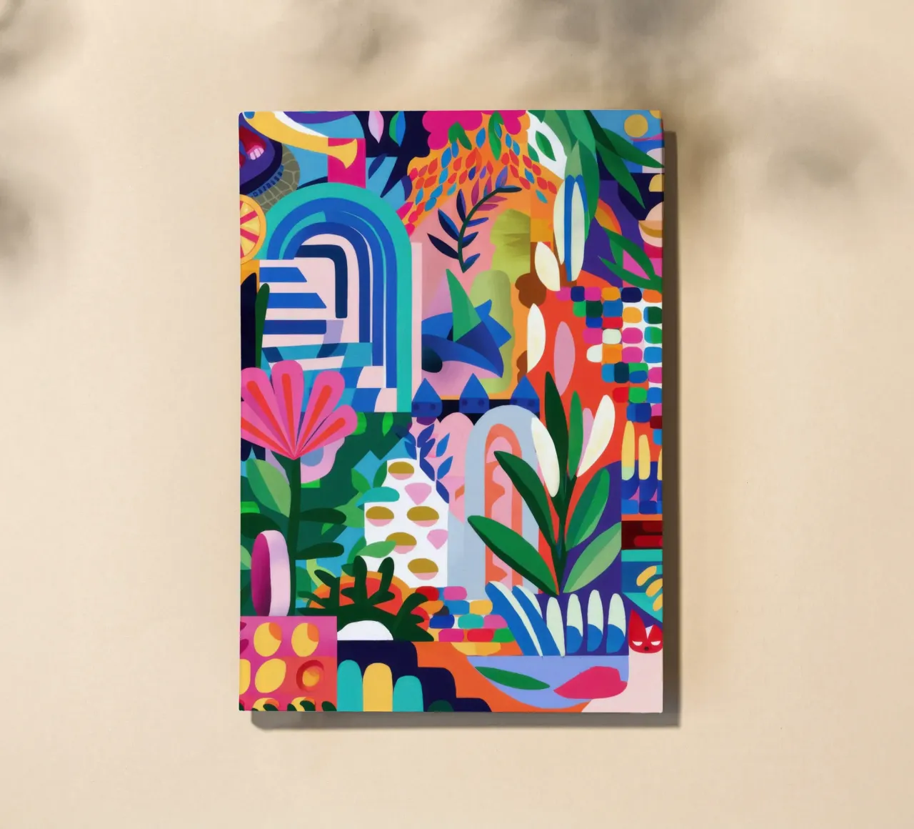 Abstract Urban Jungle notebook by Veil Maya