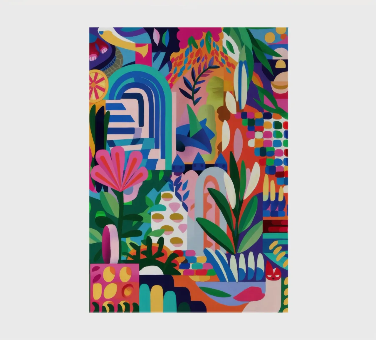 Abstract Urban Jungle notebook by Veil Maya