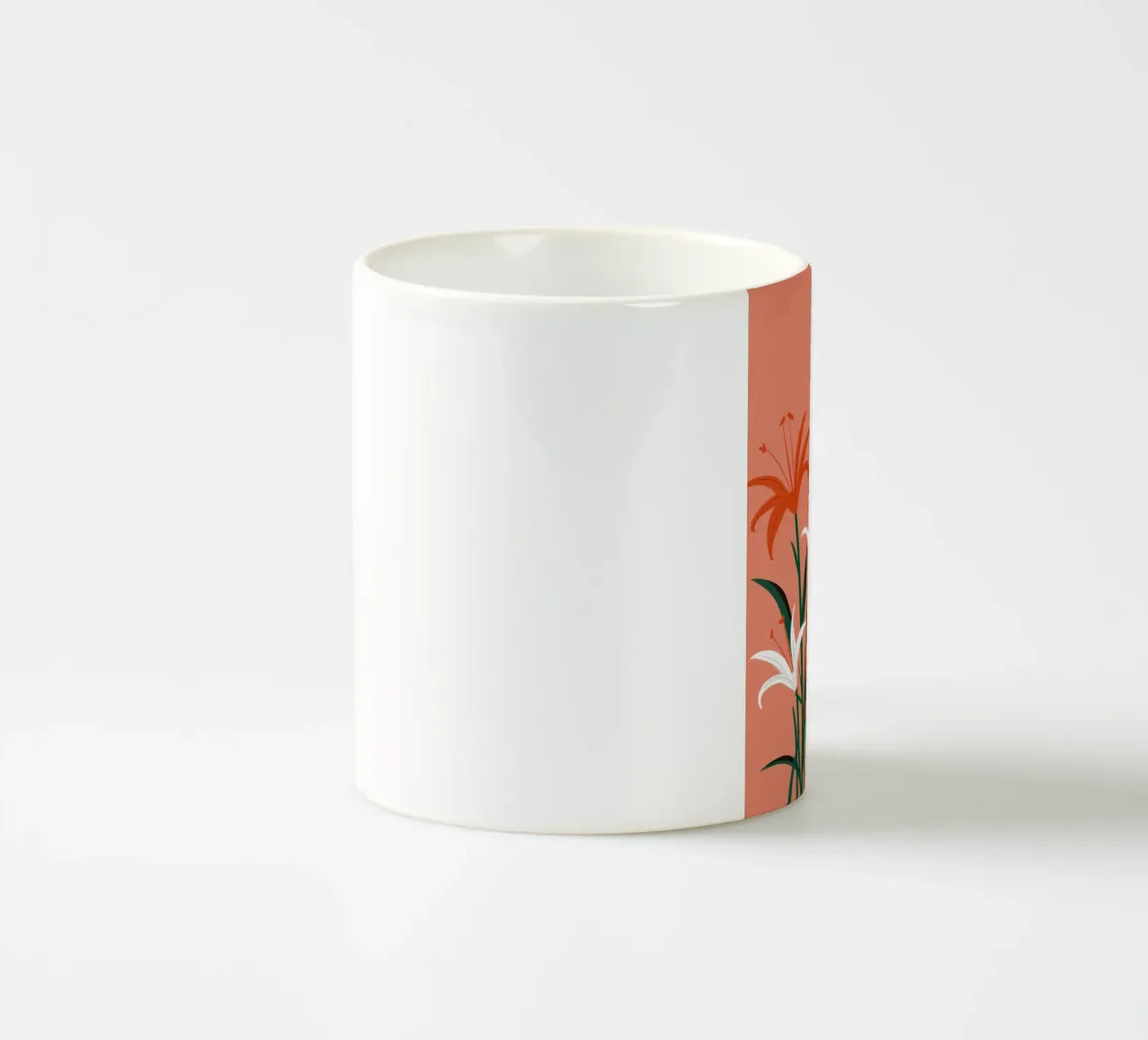 Grazia con gigli bianchi tazza in ceramica da Flock Reverie