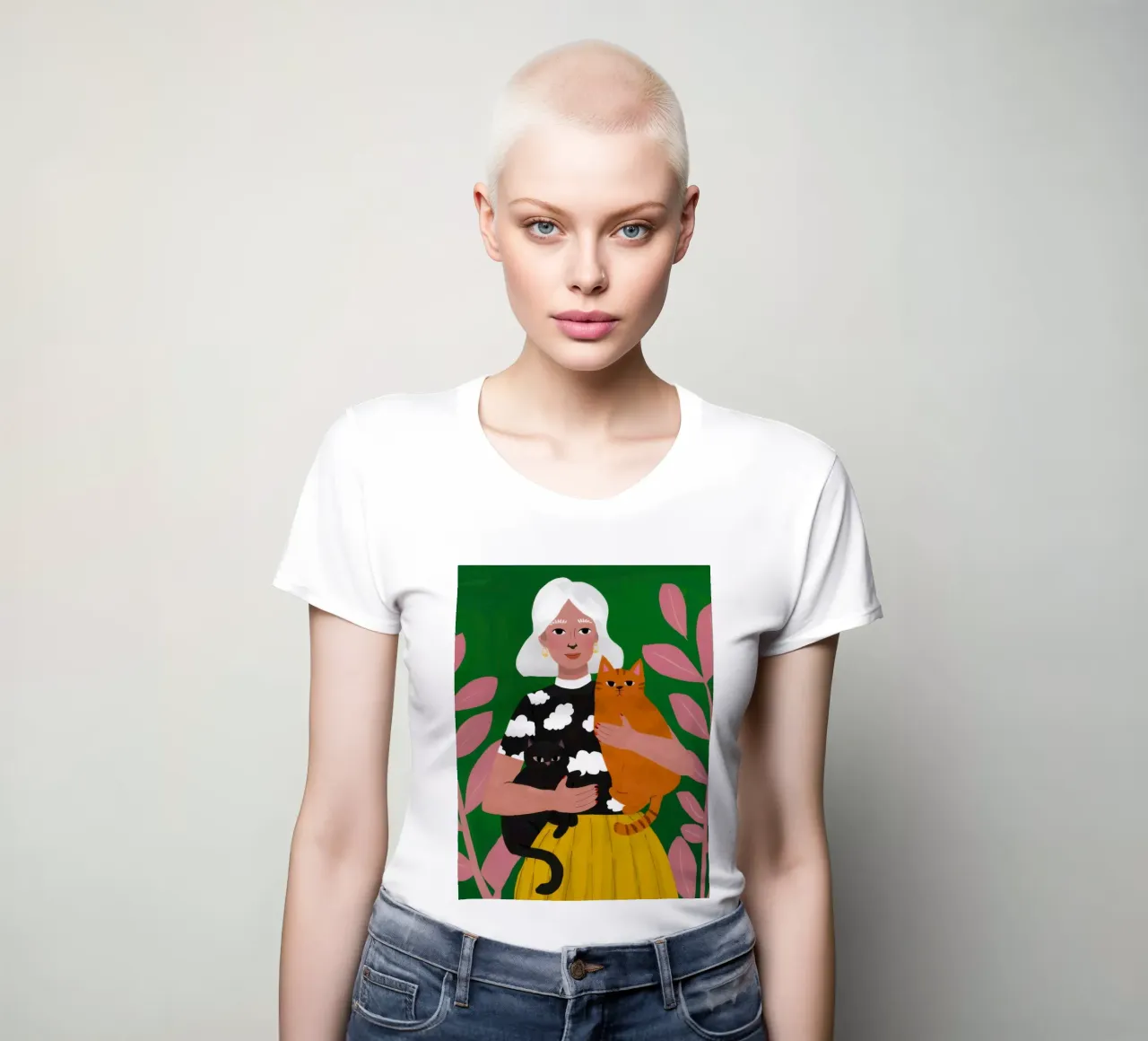 Amour triple gingembre t-shirt ajusté pour femmes de Prism Ritual
