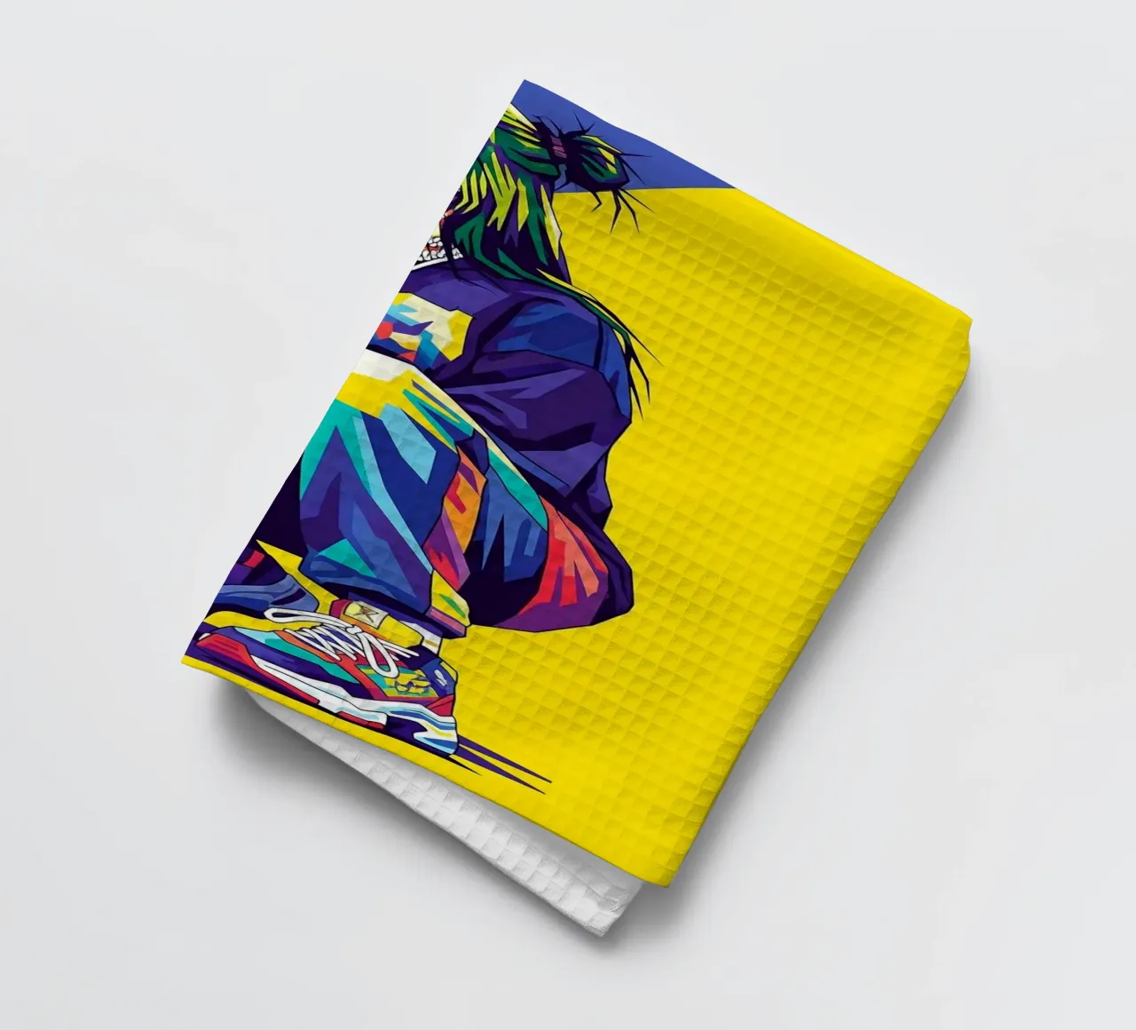 Billie Eilish in WPAP art style torchon de Hantamrata