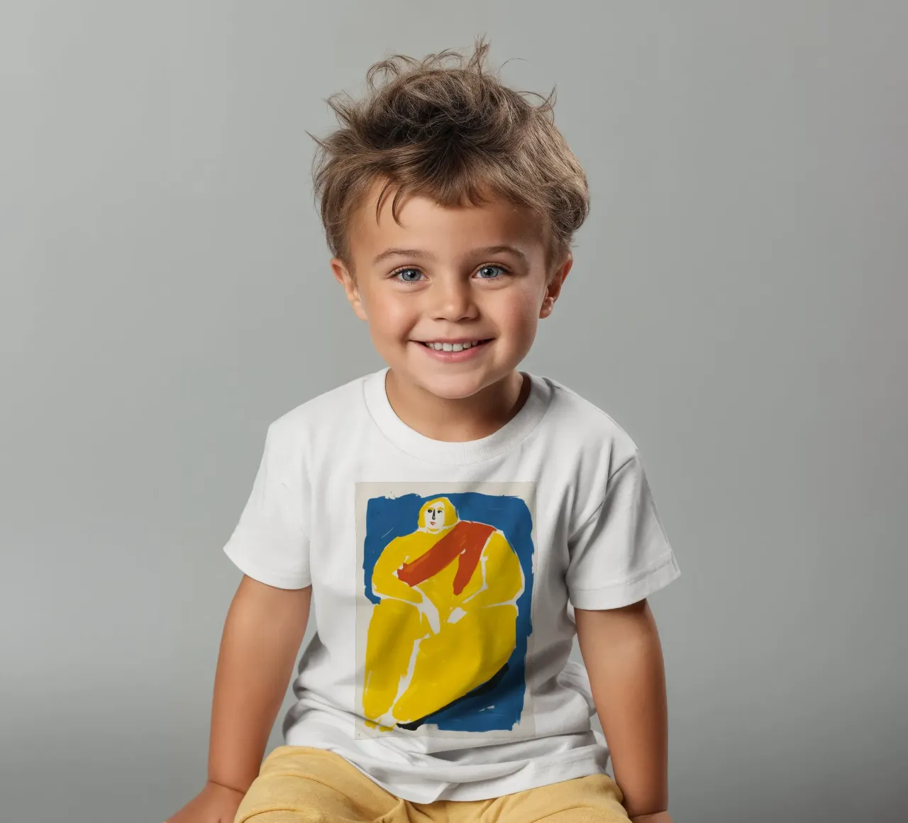 Figura d'oro in posa t-shirt bambini da Veil Maya
