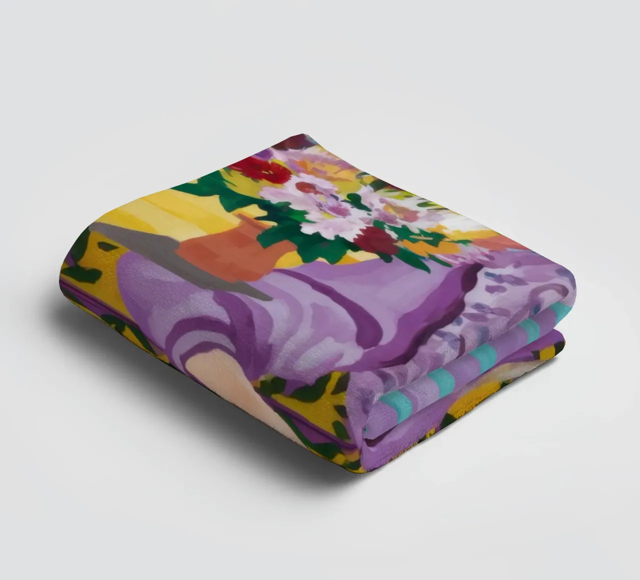 Fanciulla del raccolto abbondante asciugamano da bagno da Flock Reverie