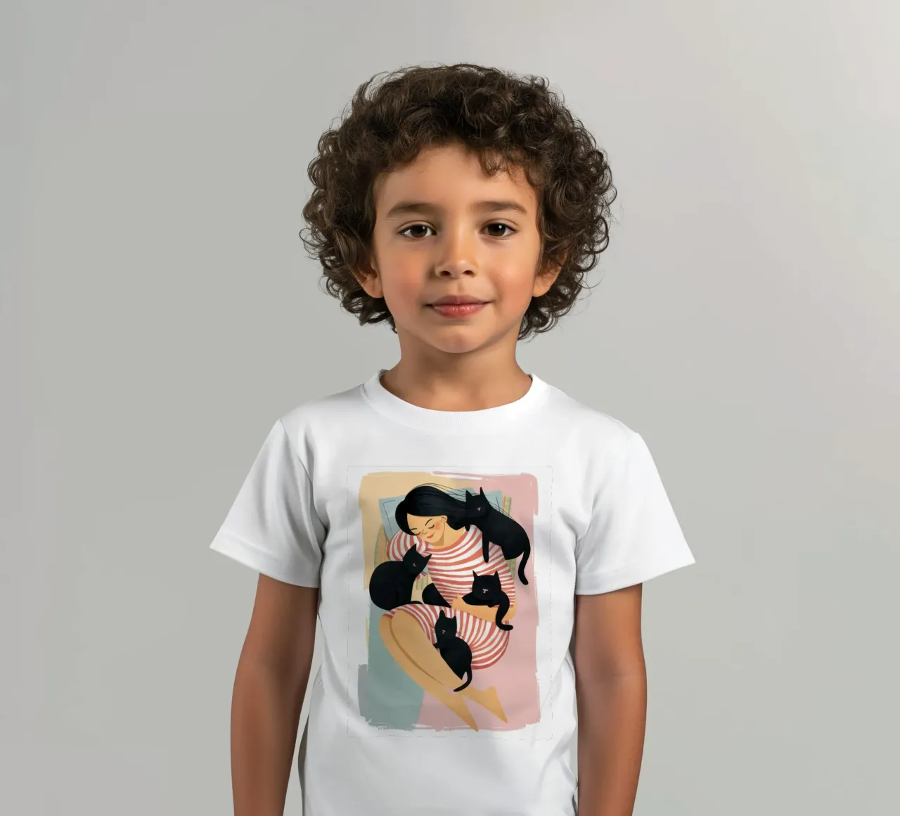 Sluimer katachtige knuffel kinder t-shirt van Prism Ritual