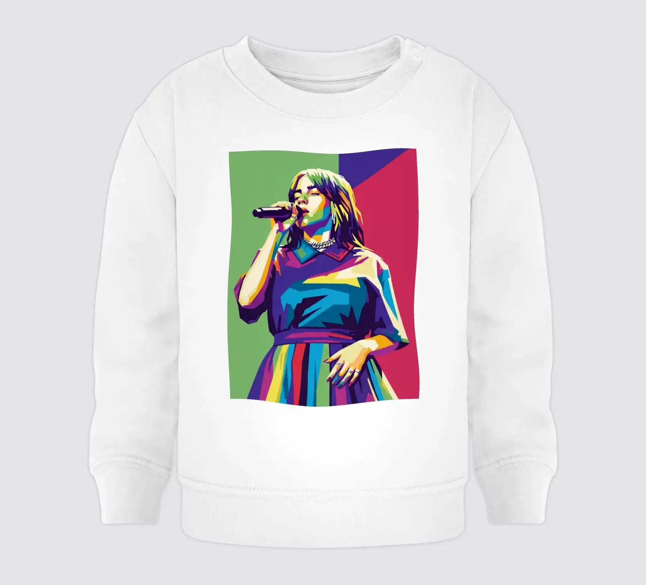 Billie Eilish trending felpa neonato da Hantamrata