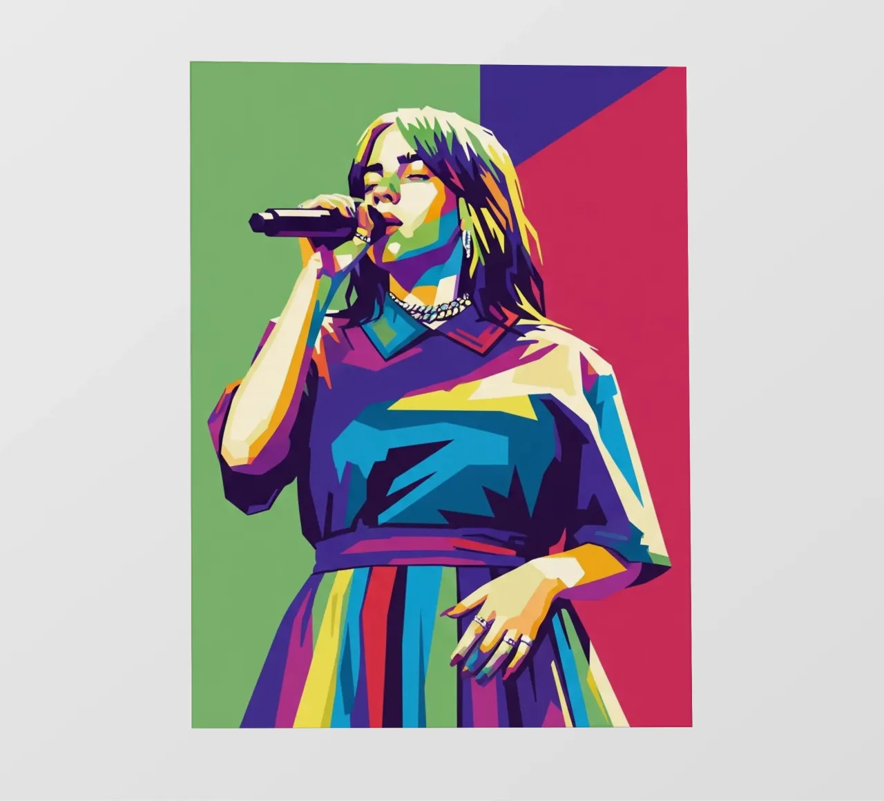 Billie Eilish trending pellicola backlit da Hantamrata