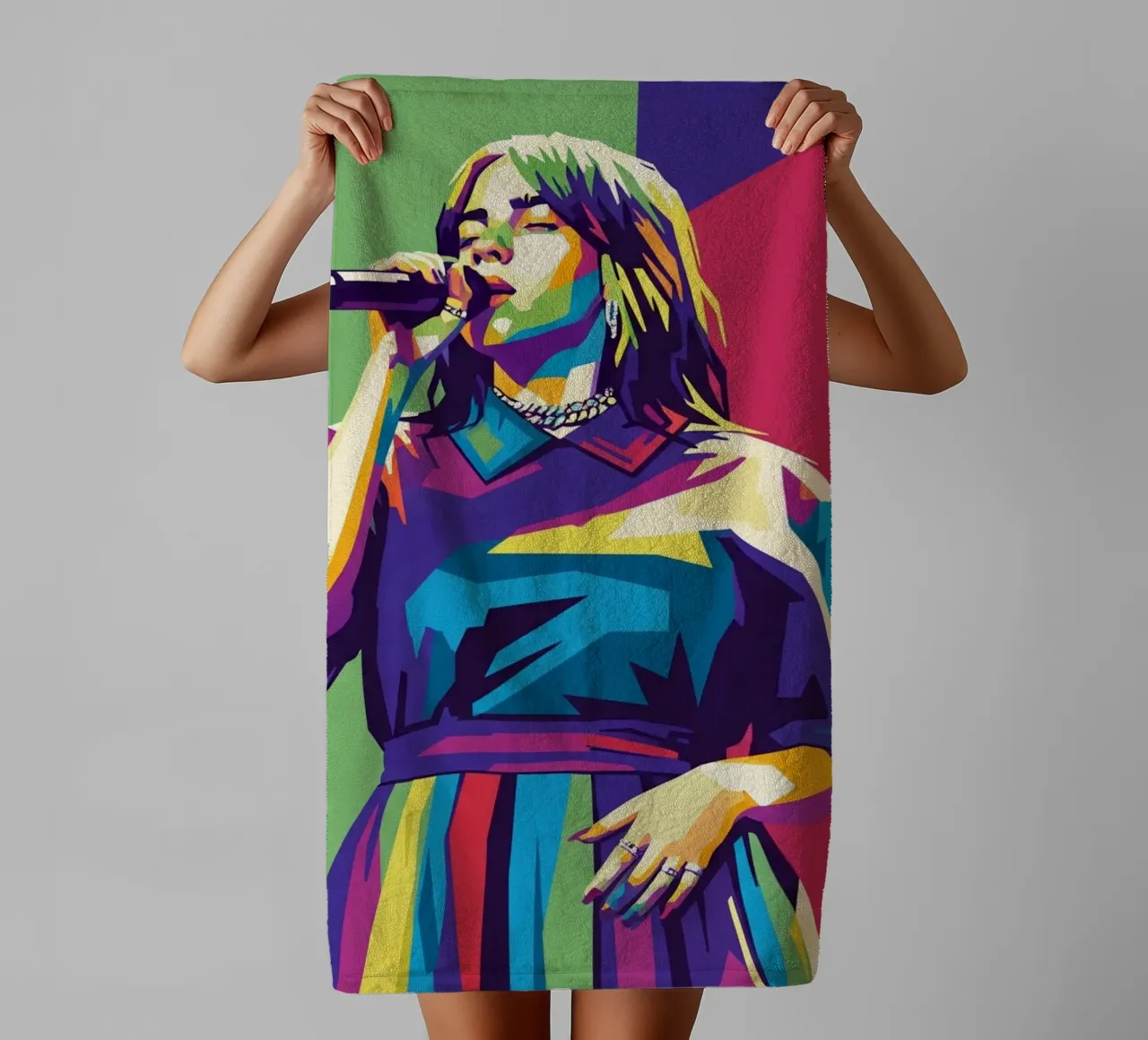 Billie Eilish trending asciugamano da bagno da Hantamrata