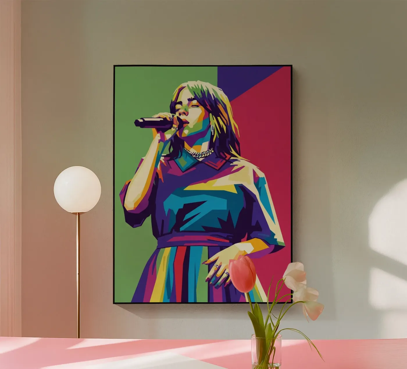 Billie Eilish trending plexiglass da Hantamrata