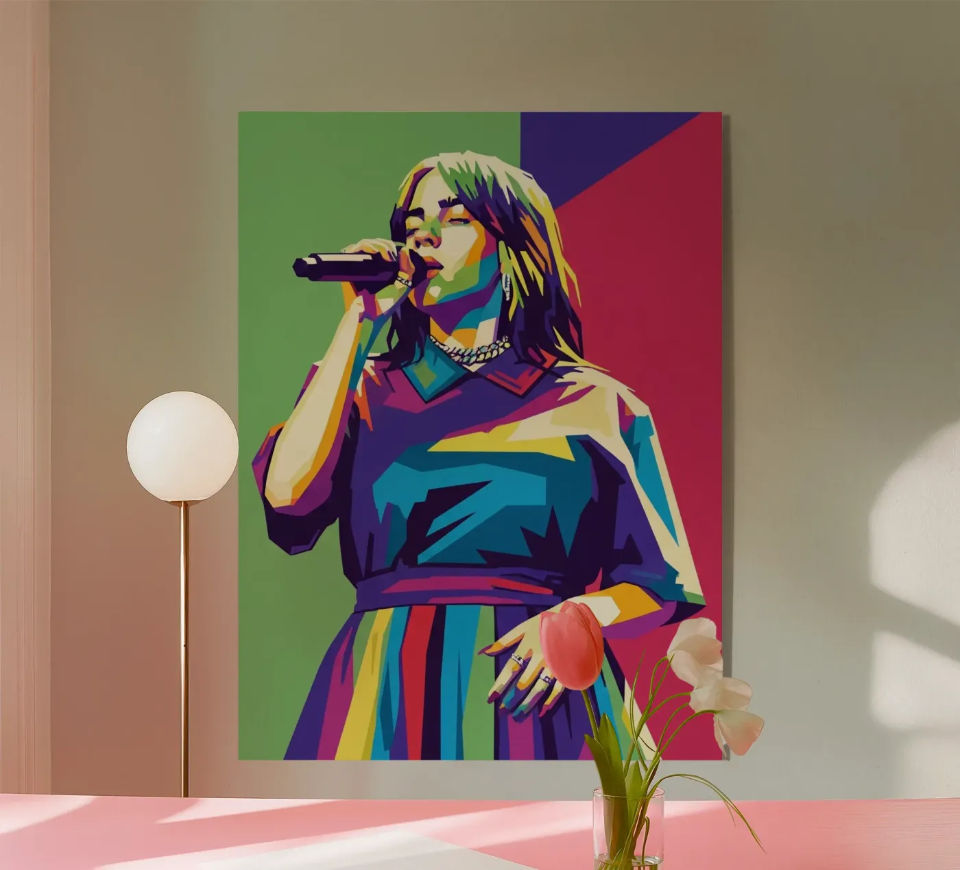 Billie Eilish trending plexiglass da Hantamrata