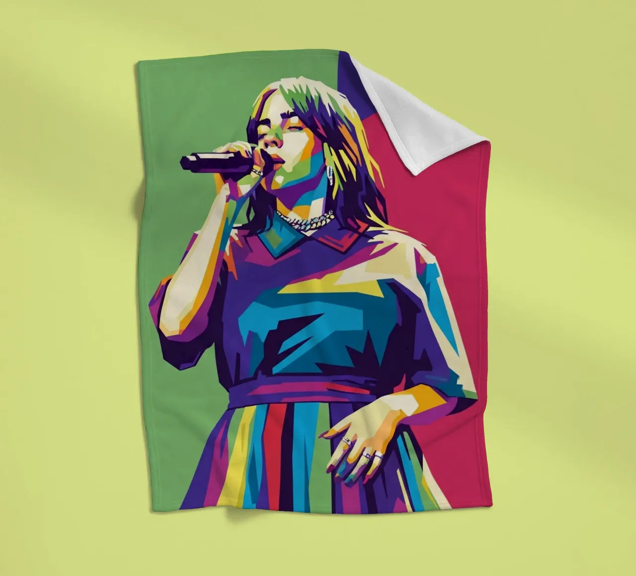 Billie Eilish trending coperta in pile da Hantamrata